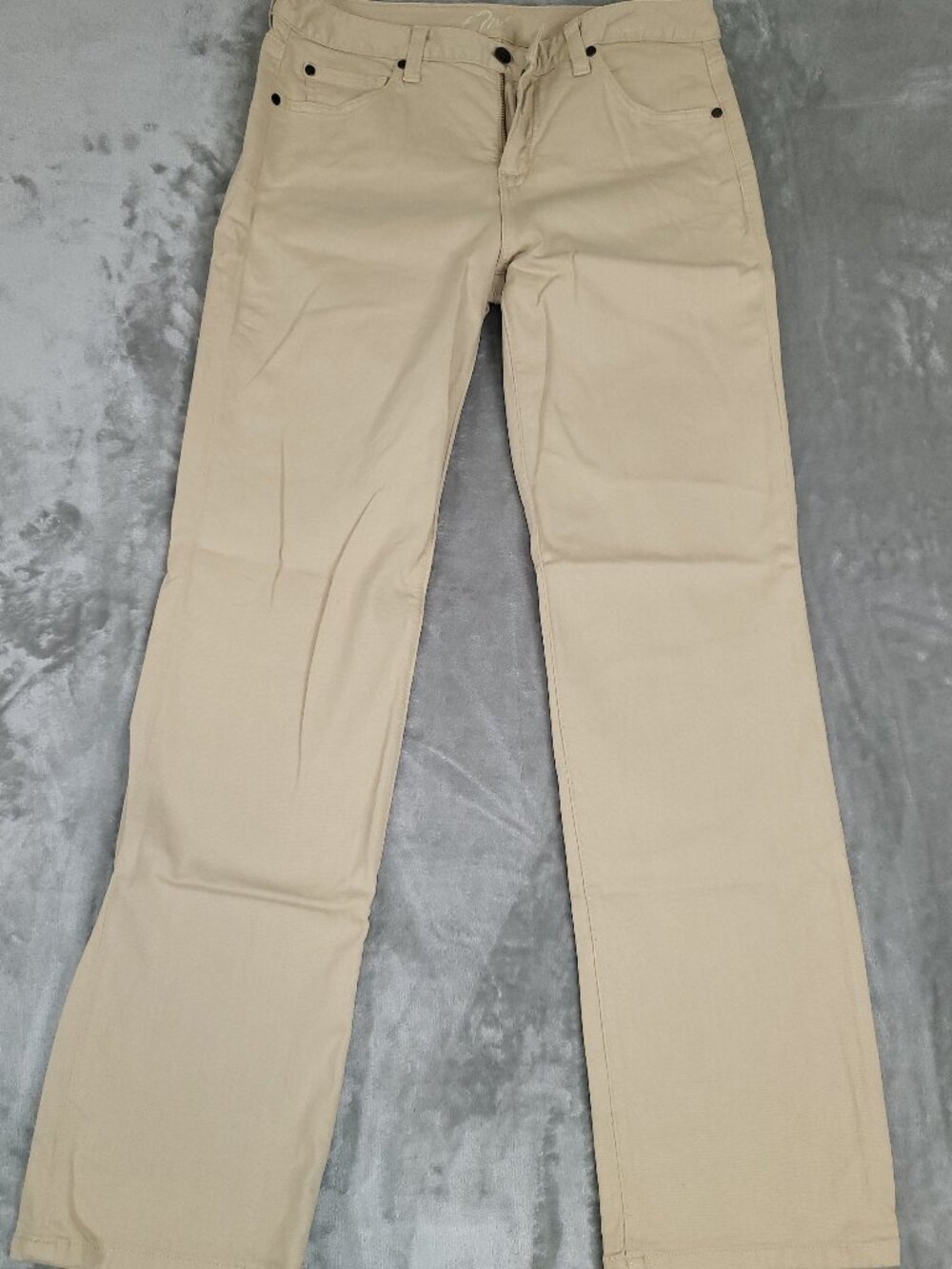 Miraclebody Tan High Rise Straight Leg Jeans Women's Size 12 Stretch Cotton Pant